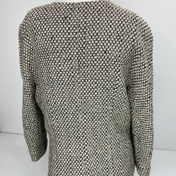 Lafayette 148 Women’s Textured Weave Jacket Ivory - Picture 6 of 8